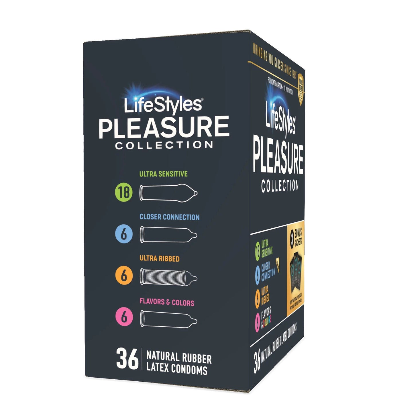 Lifestyles® Pleasure Collection Condom Variety Pack