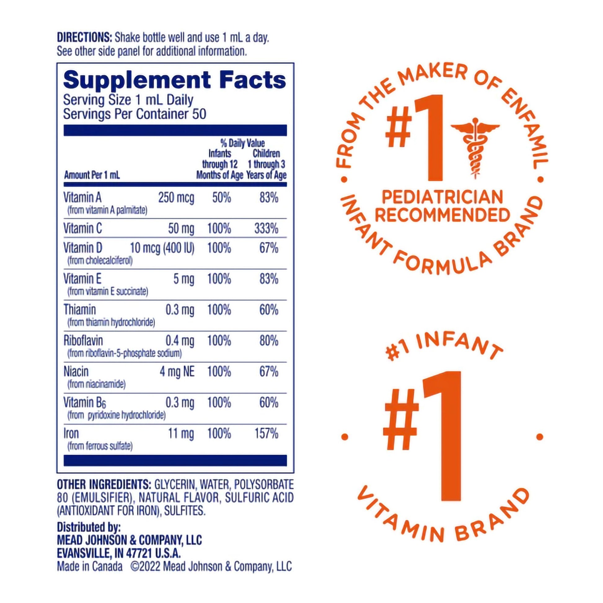 Poly·Vi·Sol® with Iron Pediatric Multivitamin Supplement