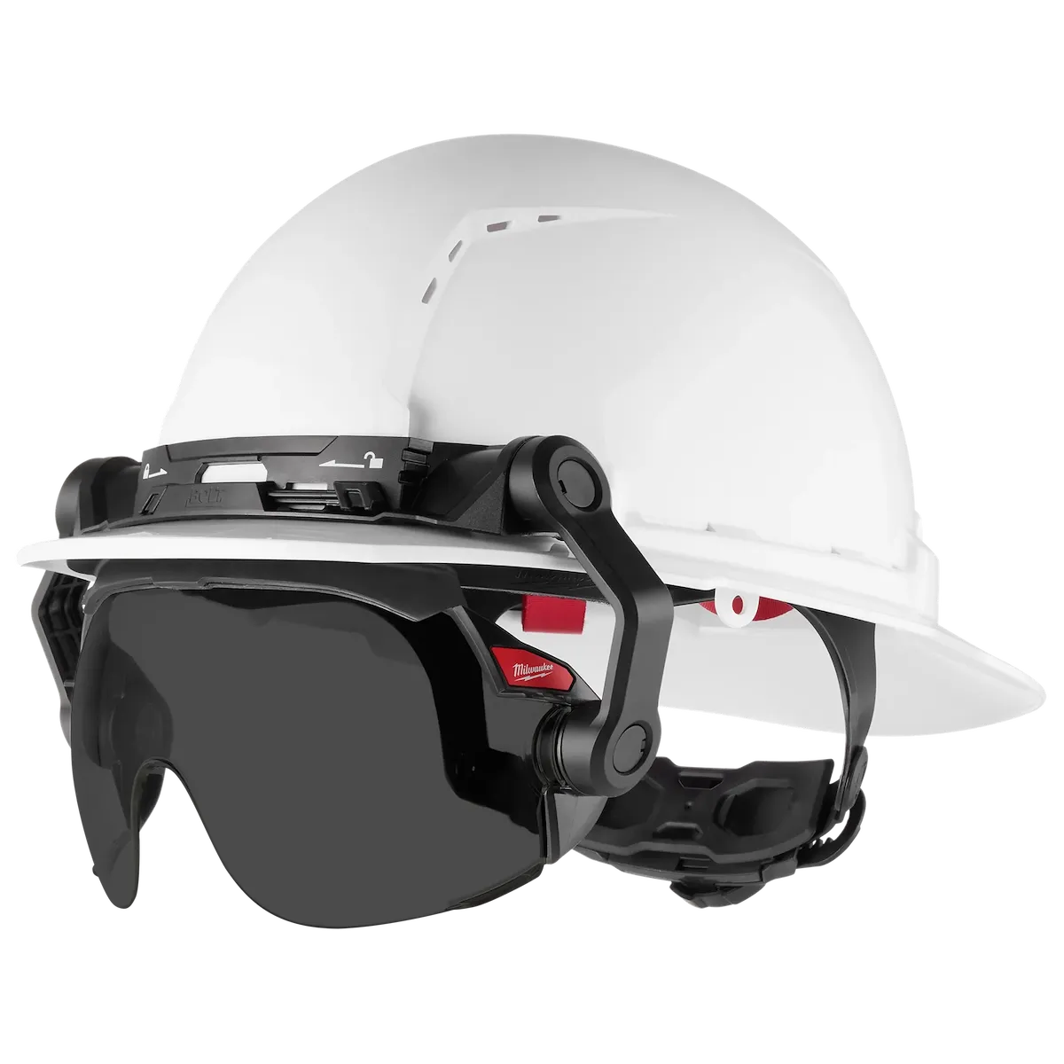 Milwaukee BOLT Gasketed Eye Visor - Tinted Dual Coat Lens (Compatible with BOLT Safety Helmets & BOLT Hard Hats) 48-73-1417