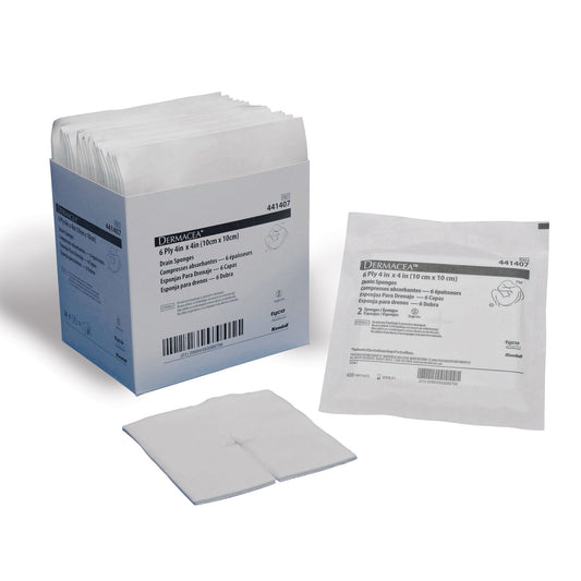 Dermacea™ Drain Sponge, 6-Ply