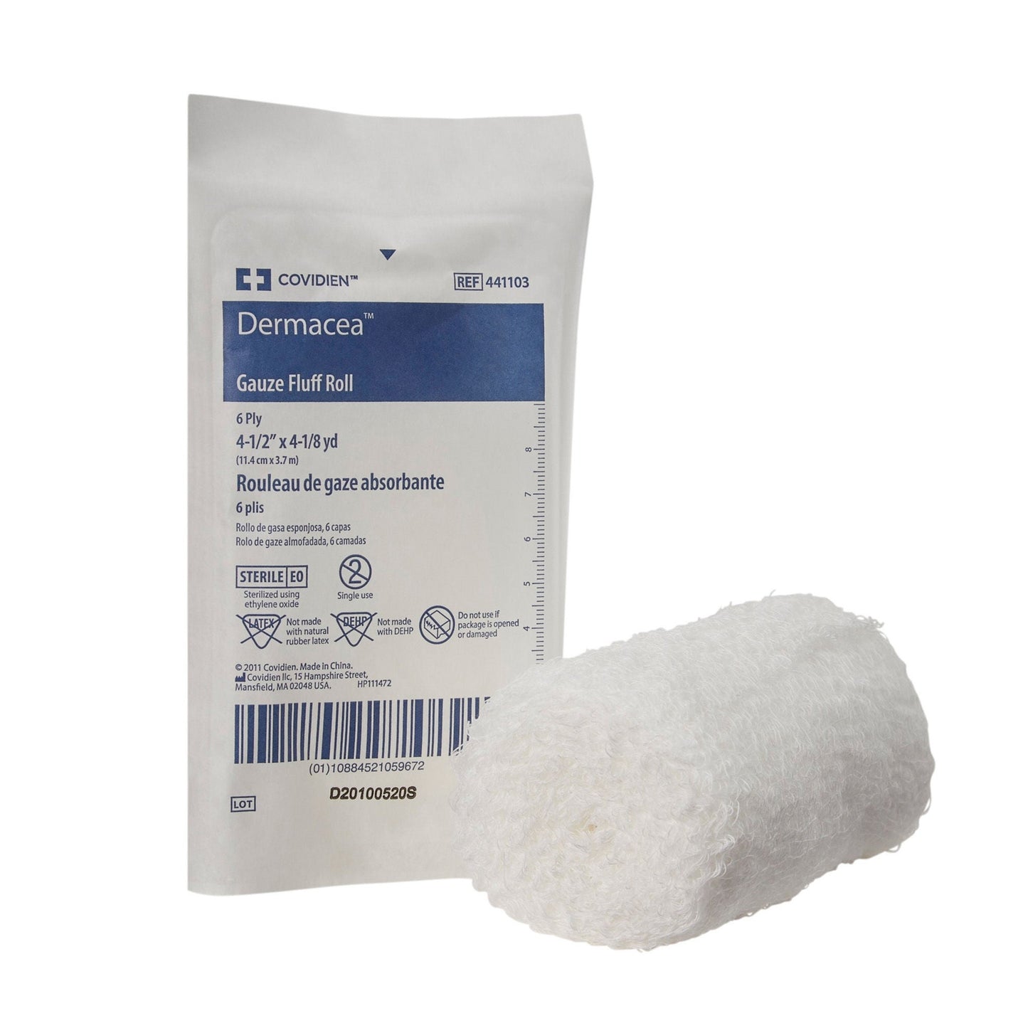 Dermacea™ Sterile Fluff Bandage Roll, 6-Ply