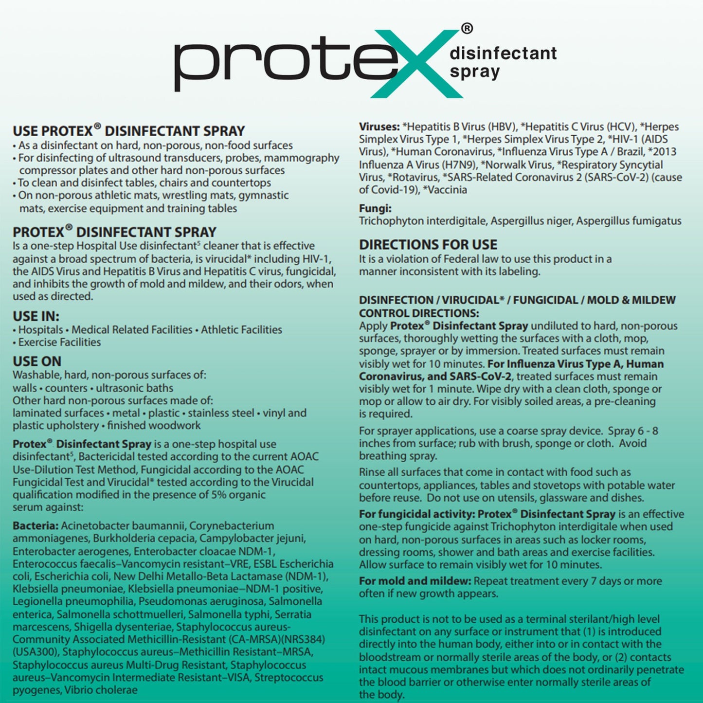 Protex™ Disinfectant Spray