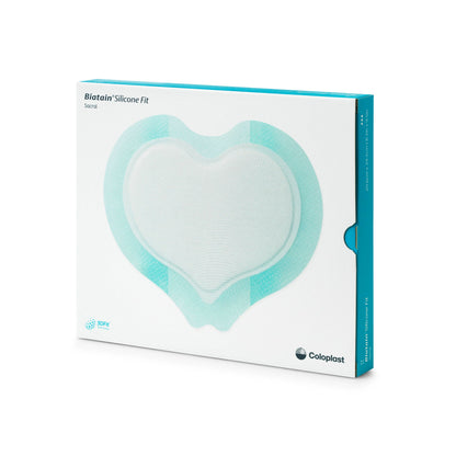 Biatain Silicone Fit Silicone Foam Dressing With Border Film Backing Silicone Adhesive Sacral