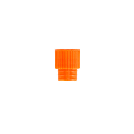 Caplugs® Evergreen 300-2912-E20 — LDPE Test Tube Stopper Caps, 12 mm, Orange, 1000/Bag