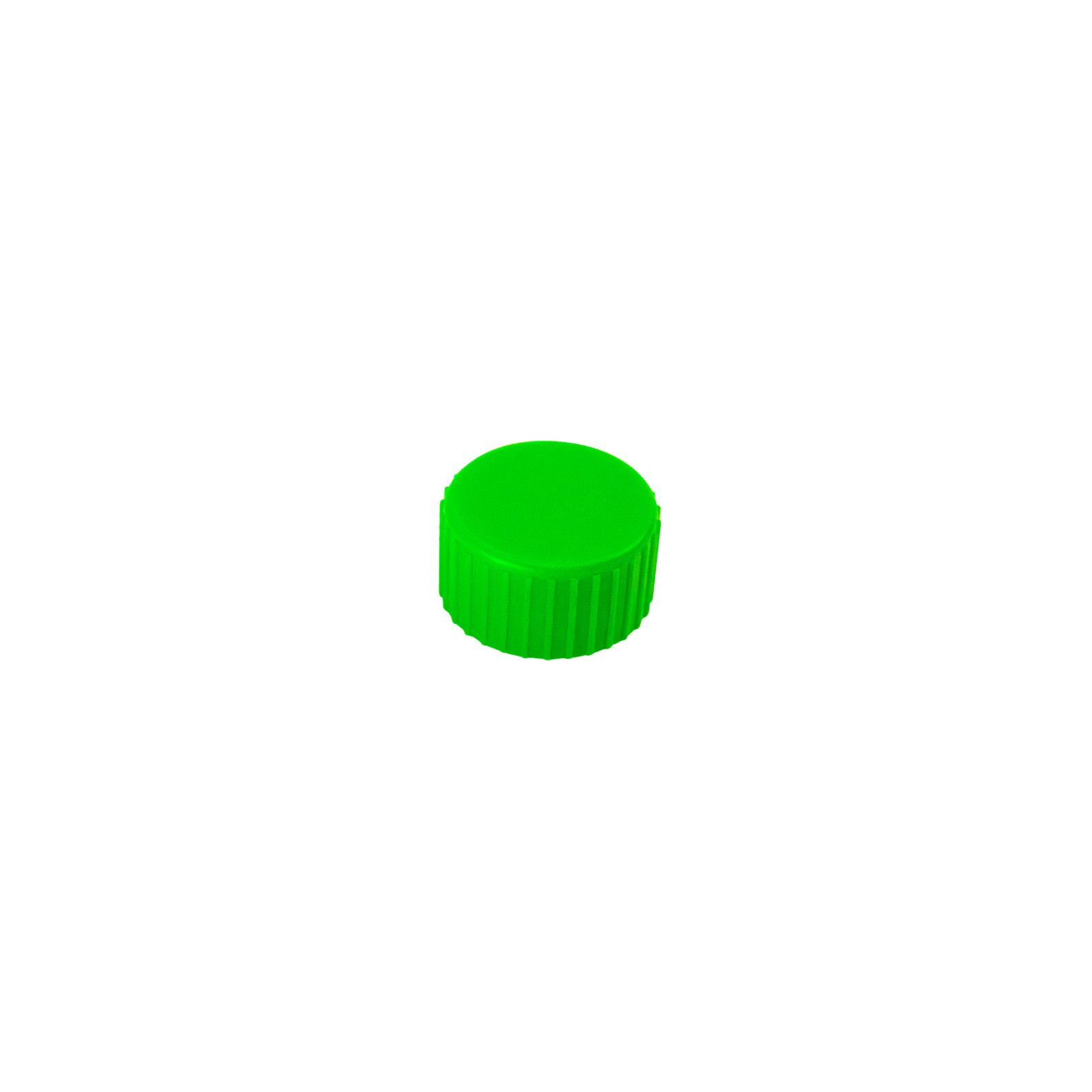 Caplugs Evergreen 222-3010-G2N Transport Vial 15 mL Conical Screw Cap Sterile HDPE Green 1000/Bag MADE IN USA