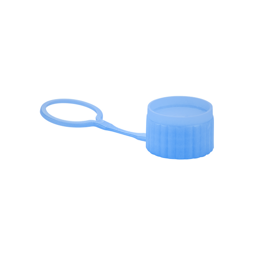 Caplugs® Evergreen 300-3918-TL20 — MST™ Tethered Recessed Cryo Vial Cap, Lavender, 200/Bag