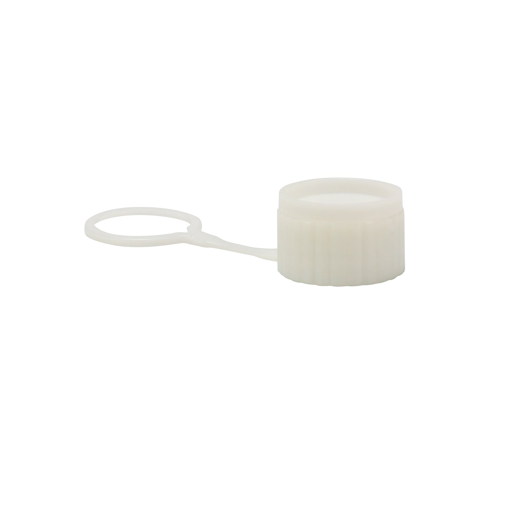 Caplugs® Evergreen 300-3918-TW20 — MST™ Tethered Recessed Cryo Vial Cap, White, 200/Bag