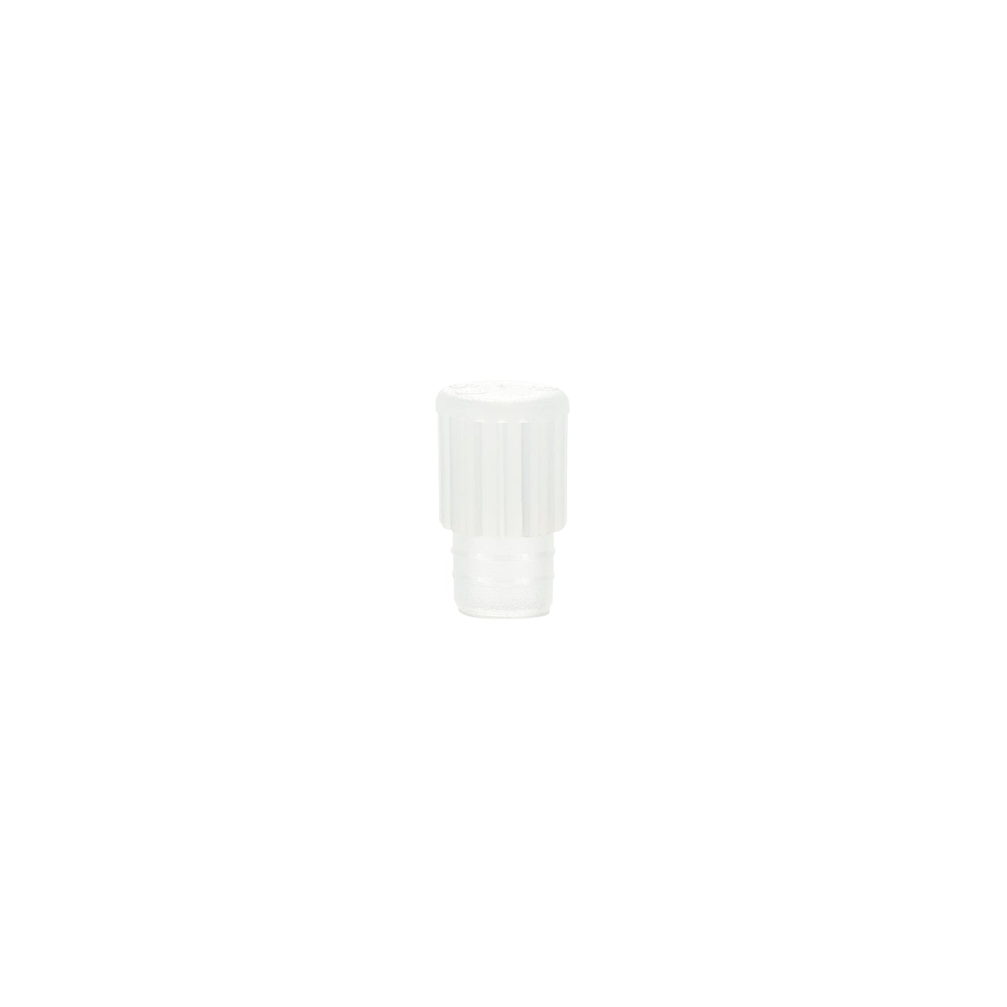 Caplugs® Evergreen 300-4708-020 — Flat Top Stopper, LDPE, 8 mm, Natural, 1000/Bag