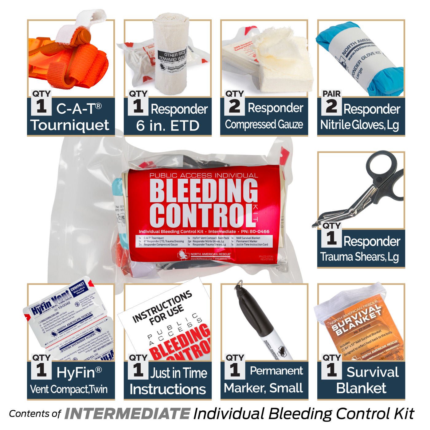 Public Access Bleeding Control Kit Intermediate