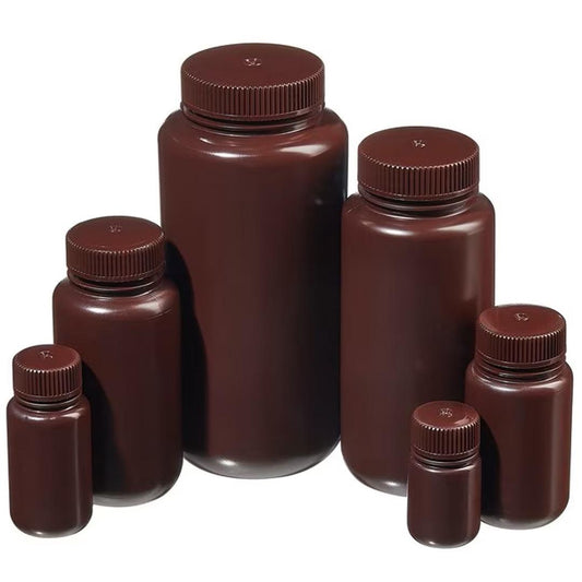 Bottle HDPE Nalgene Wide-Mouth Amber with Cap