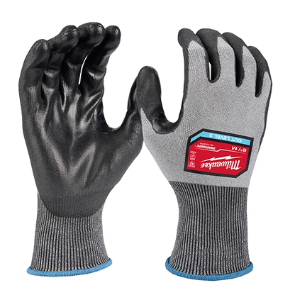 Milwaukee 12 Pair Cut Level 2 High Dexterity Polyurethane Dipped Gloves 48-73-8720B | ANSI Cut A2, 12-Piece