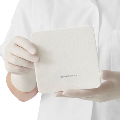 Biatain Silicone Non-Border Foam Dressing Without Border Film Backing Silicone Face Square