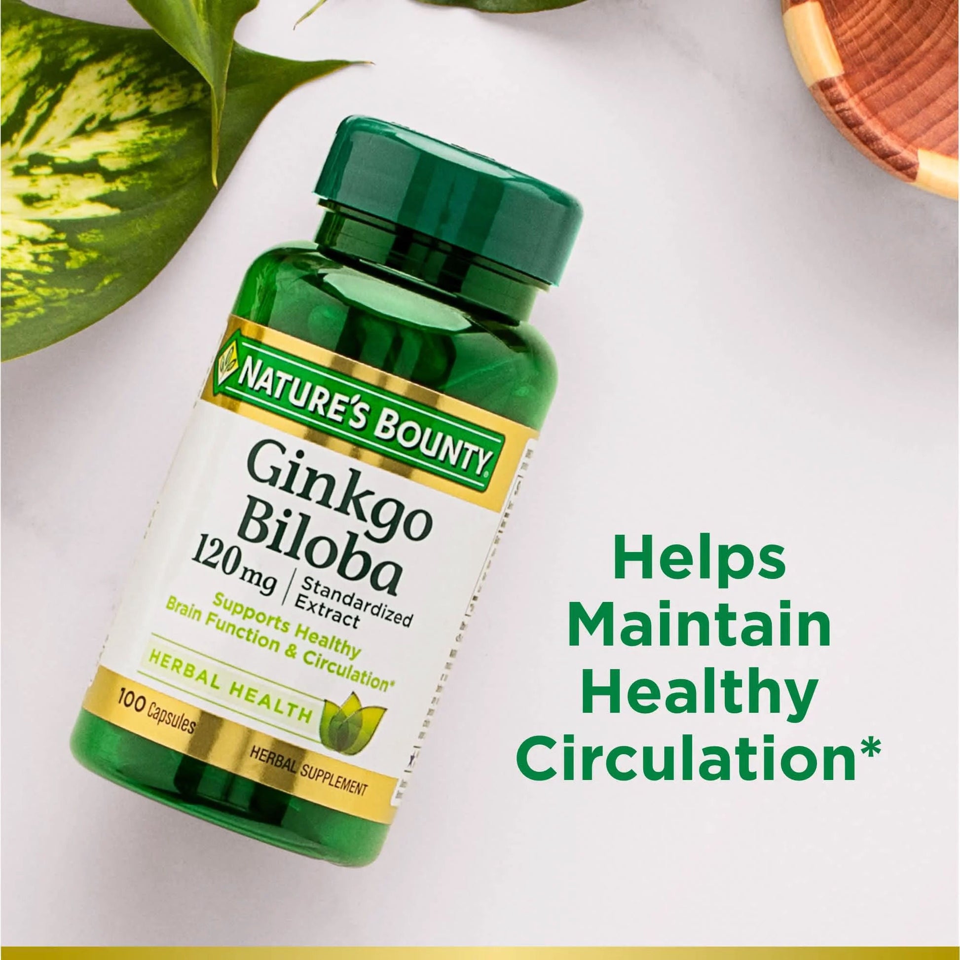 Nature's Bounty® Ginkgo Biloba 120 mg Capsules