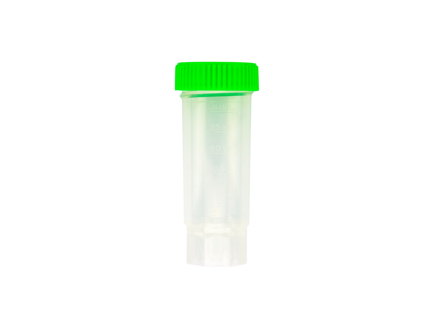 Caplugs Evergreen 222-3529-G8D 30 mL Freestanding Centrifuge Tube Green Cap Sterile PPC 20/Tray Assembled MADE IN USA