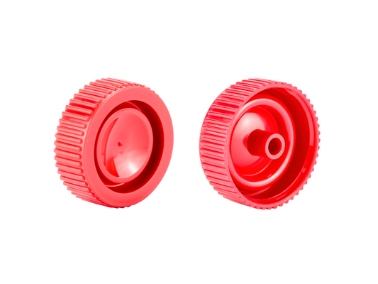 Caplugs® Evergreen 300-3532-R20 — HDPE Screw Cap, 20 mL Vial / 30 mL Tube, Red, 1000/Bag