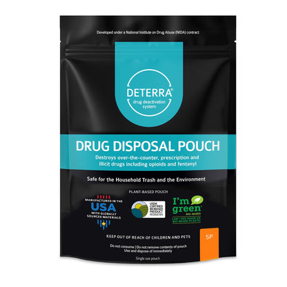 Deterra® Drug Disposal Pouch for Disposal of Pharmaceuticals, Small