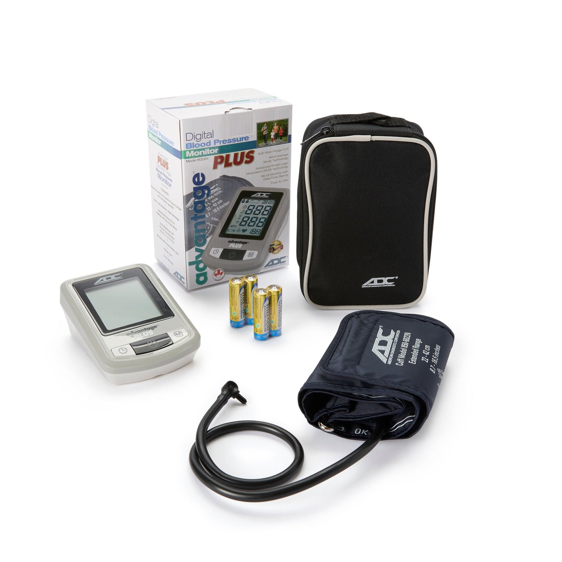 Advantage 6021N Series Home Automatic Digital Blood Pressure Monitor Small Adult Cuff Arm Nylon Cuff 17 - 22 cm Desk Model
