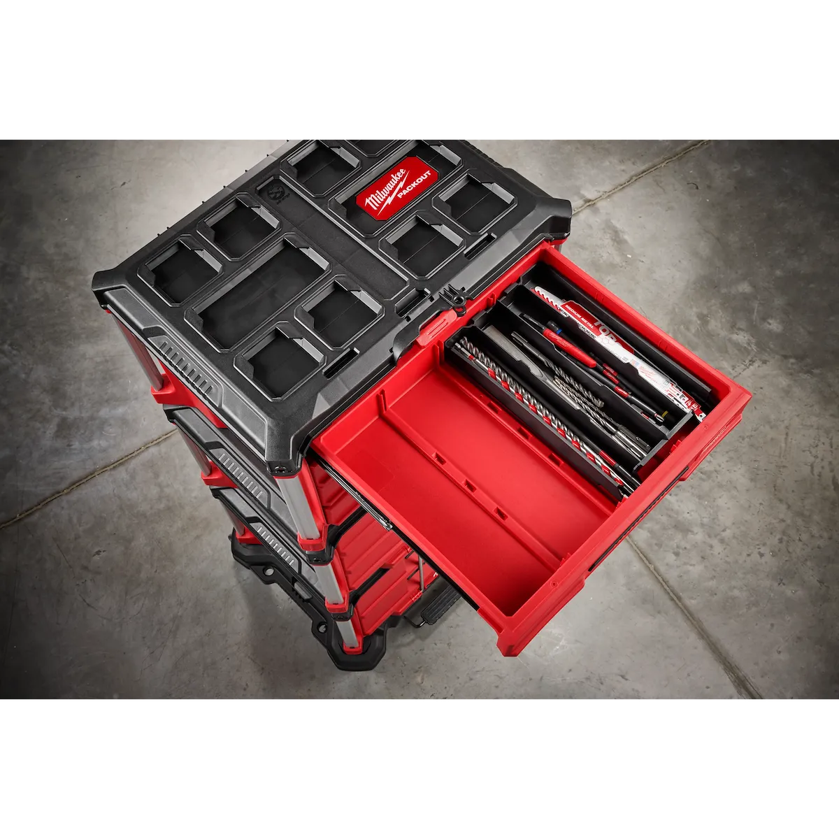 Milwaukee Four Compartment Tray for PACKOUT Low-Profile Compact Organizers 48-22-5640