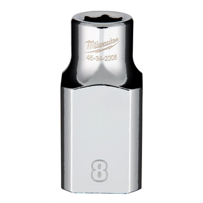 Milwaukee 1/2" Drive 8mm Socket 45-34-2008 | 1/2 in Drive