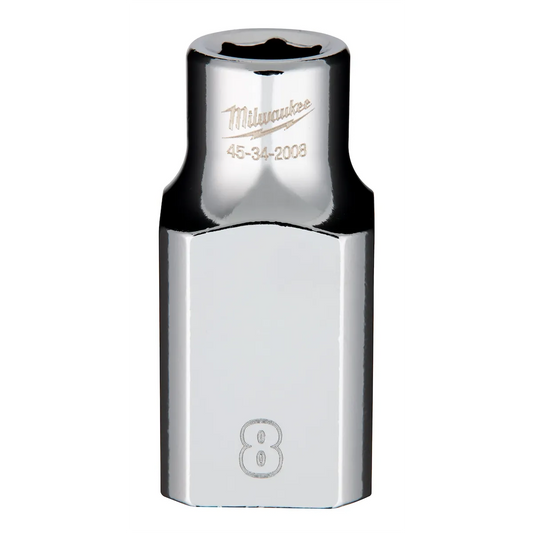 Milwaukee 1/2" Drive 8mm Socket 45-34-2008 | 1/2 in Drive