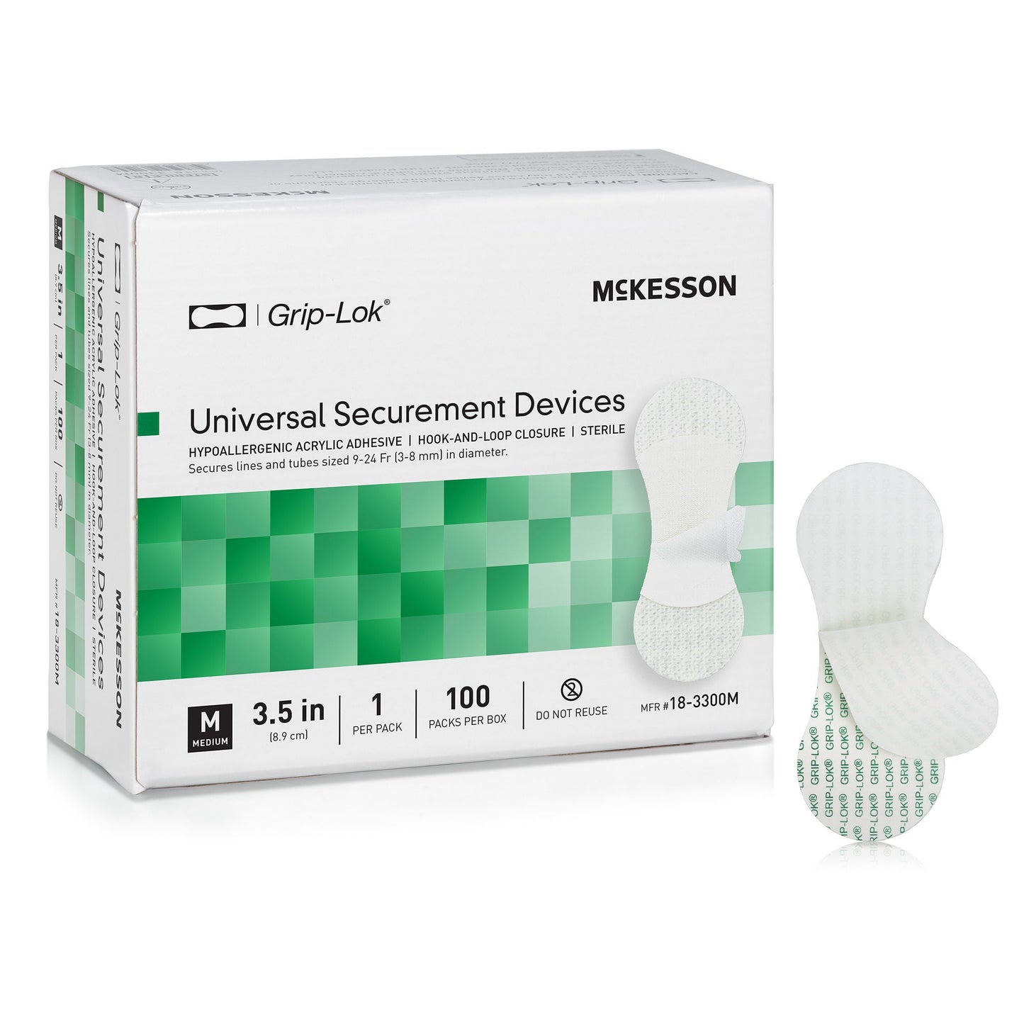 McKesson Catheter / Line Securement Device For IV lines, Surgical Drains, Catheter Tubes, Bedside Monitoring Equipment, Any Tube, Line or Catheter sized between 3 and 8 mm in Diameter that needs to be Secured