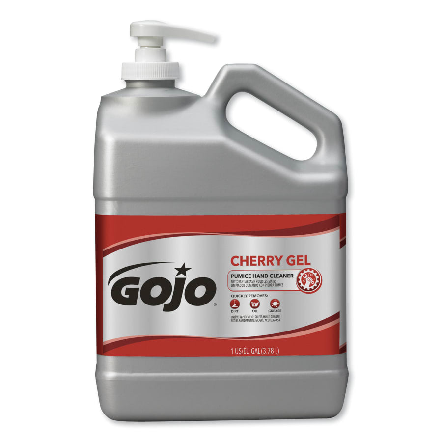 Gojo Cherry Gel Pumice Hand Cleaner, 1 gal Pump Bottle (2358-02)