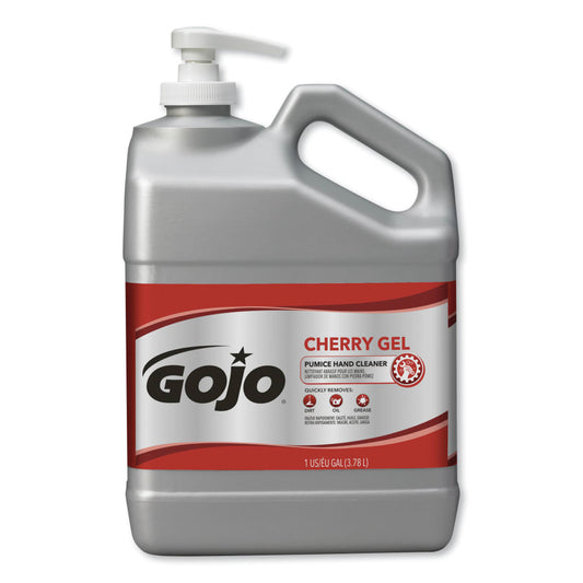 Gojo Cherry Gel Pumice Hand Cleaner, 1 gal Pump Bottle (2358-02)