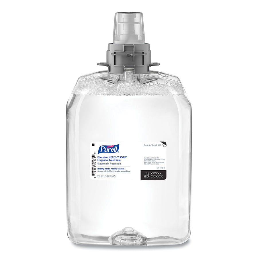 Purell Education HEALTHY SOAP™ Fragrance-Free Foam Refill, 2000 mL, Cartridge, for FMX-20™ Dispenser (5212-02)