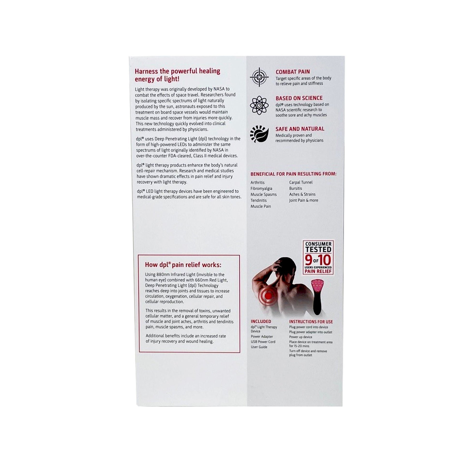 dpl® Clinical Pain Light Therapy Device