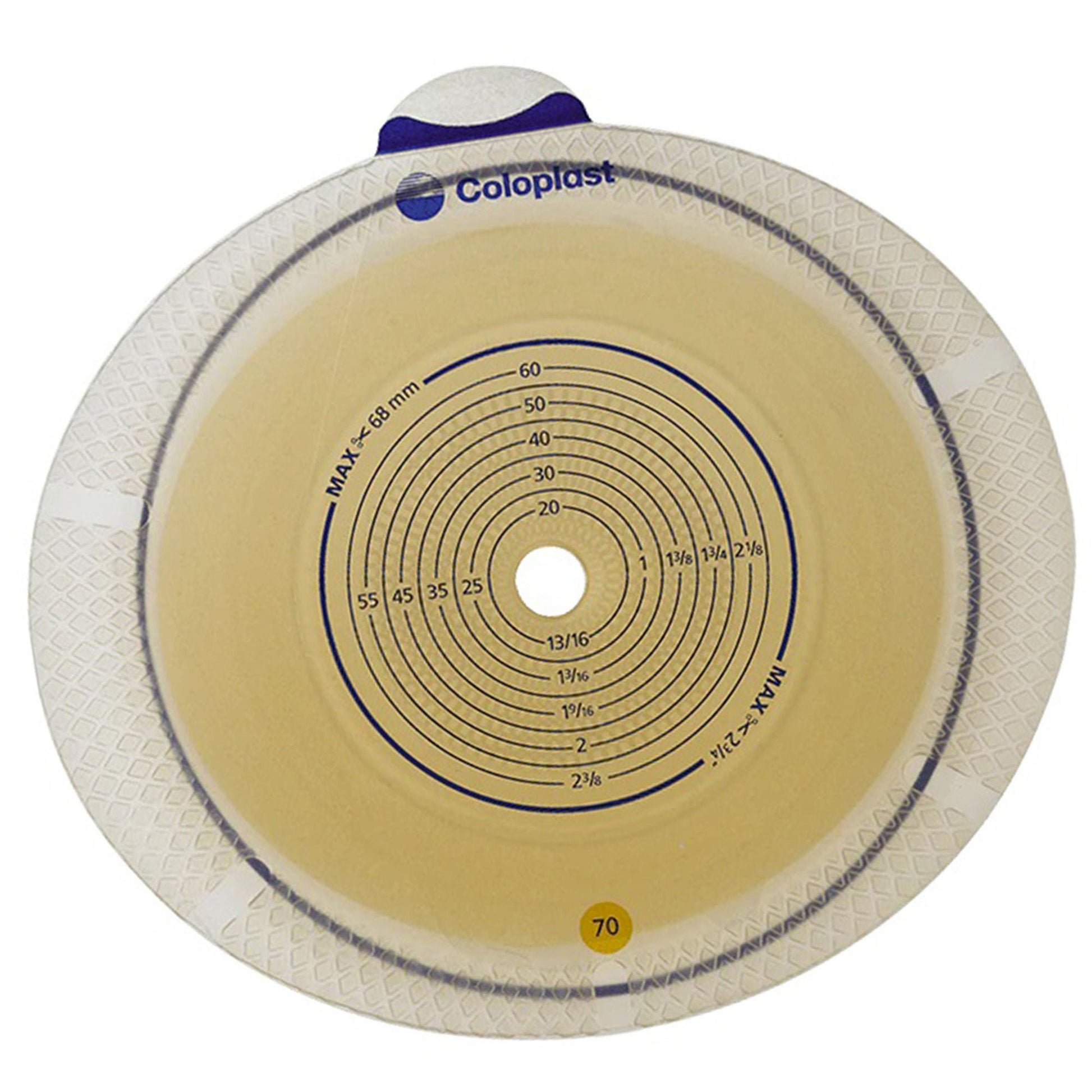 SenSura® Flex Xpro Flat Ostomy Barrier, Trim to Fit , Yellow