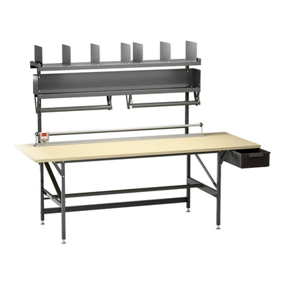 Bulman A670 deluxe packing table with shelves and parts drawer