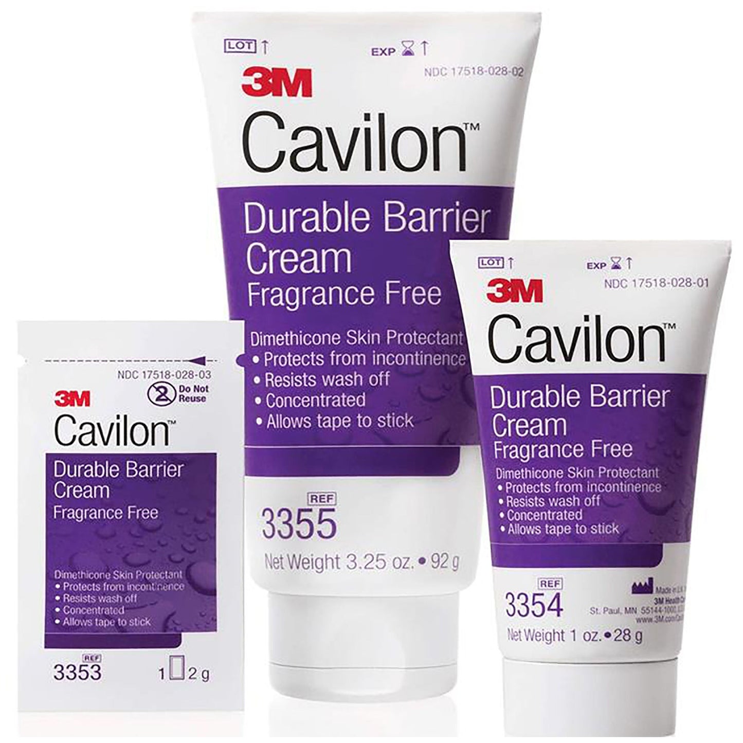 3M™ Cavilon™ Barrier Cream, Unscented, Hypoallergenic, Tube