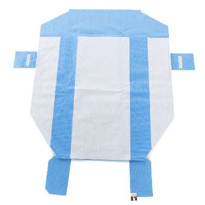 SMART-FOLD* H650 Sterilization Wrap White / Blue Dual Layer SMS Polypropylene Steam / EO Gas / Hydrogen Peroxide