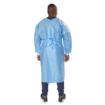 McKesson Nonrated Isolation Gowns, Blue, One Size Fits Most