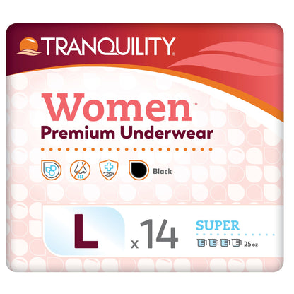 Tranquility Absorbent Underwear Pull On with Tear Away Seams Adult Female Disposable Heavy Absorbency