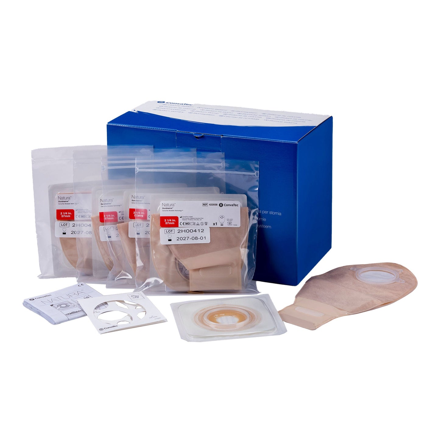 Natura Ostomy Pouch One-Piece System Mold to Fit Stoma Drainable