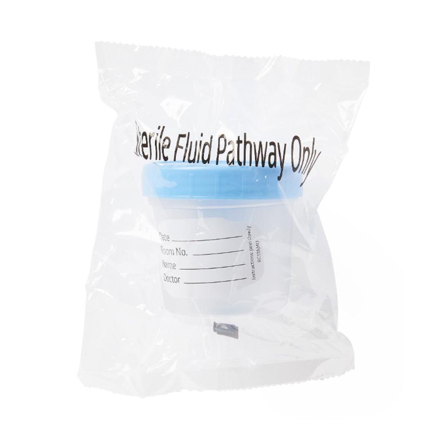 Specimen Container (4 oz.) Screw Cap Poly Bagged Sterile / Sterile Fluid Path