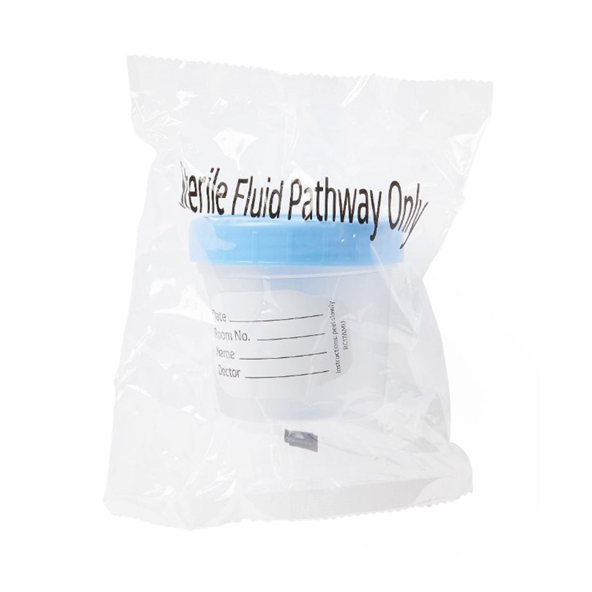 Specimen Container (4 oz.) Screw Cap Poly Bagged Sterile / Sterile Fluid Path