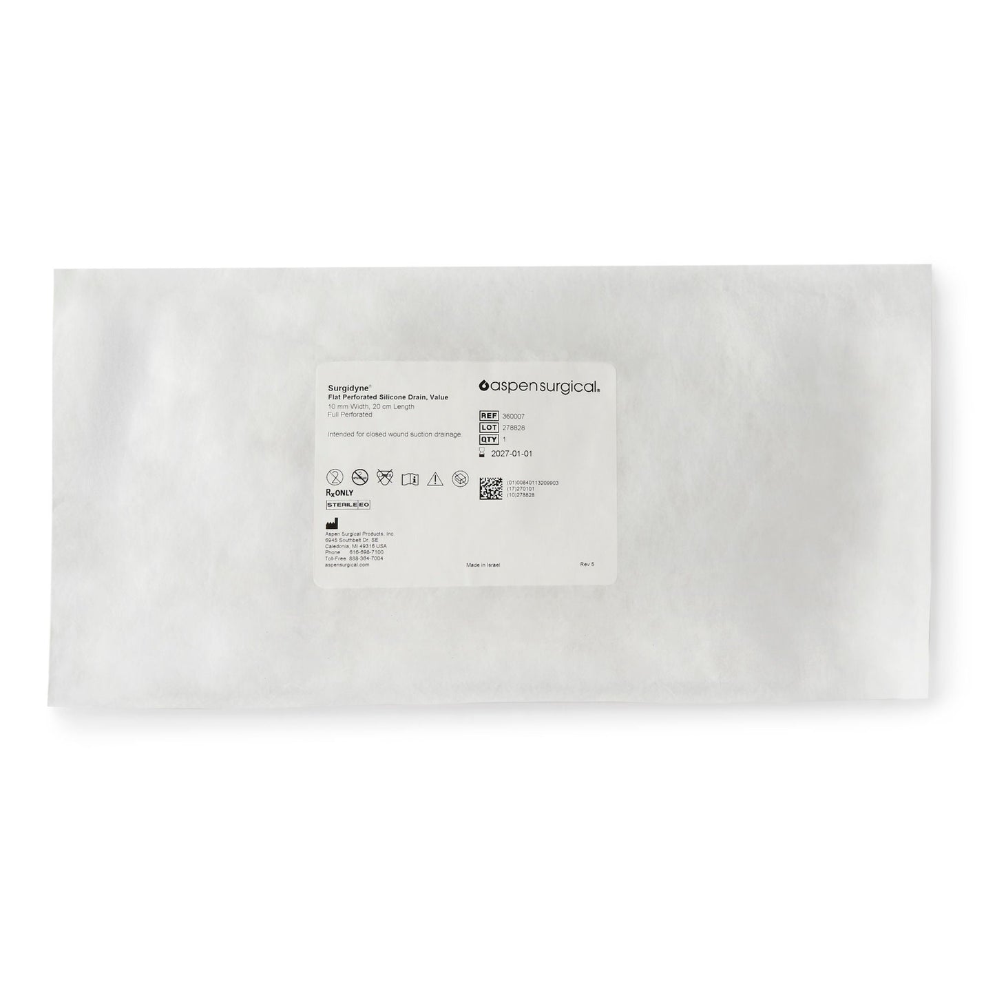 McKesson Wound Drain Tube, 10 Fr., 20-centimeter Length