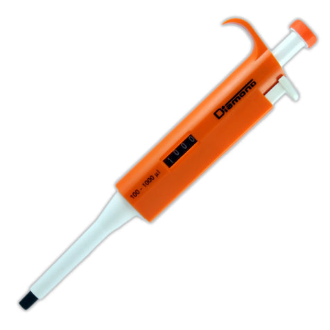 Single-Channel Adjustable-Volume Pipettes, Diamond Series — 0.1 µL–5000 µL, 8 Volume Ranges, 1/Each | Globe Scientific