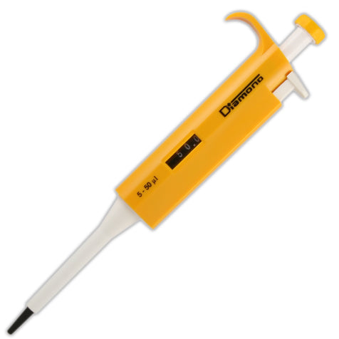 Single-Channel Adjustable-Volume Pipettes, Diamond Series — 0.1 µL–5000 µL, 8 Volume Ranges, 1/Each | Globe Scientific