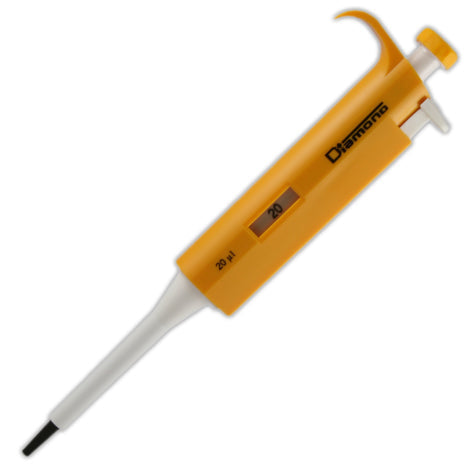 Fixed Volume Pipettes, Single-Channel Diamond Series — 1 µL to 10 mL, 19 Volumes, 1/Each | Globe Scientific