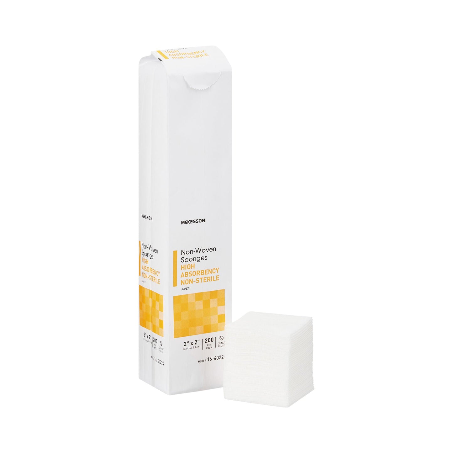 McKesson Nonwoven Sponge, Four Ply