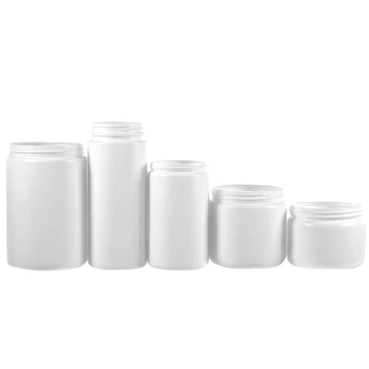 Jar HDPE Wide-Mouth White