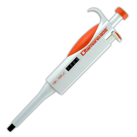 Single-Channel Adjustable-Volume Micropipettes, Diamond PRO — 0.1 µL to 5000 µL, 8 Volume Ranges, 1/Each | Globe Scientific