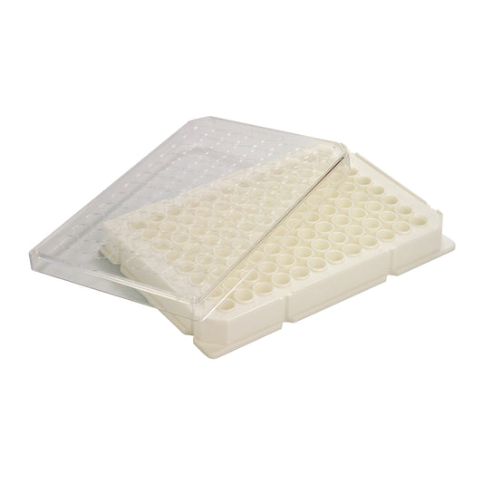 0.37 mL Microplates, Flat Bottom, PS, White — 333-8091-W1I, Caplugs® Evergreen