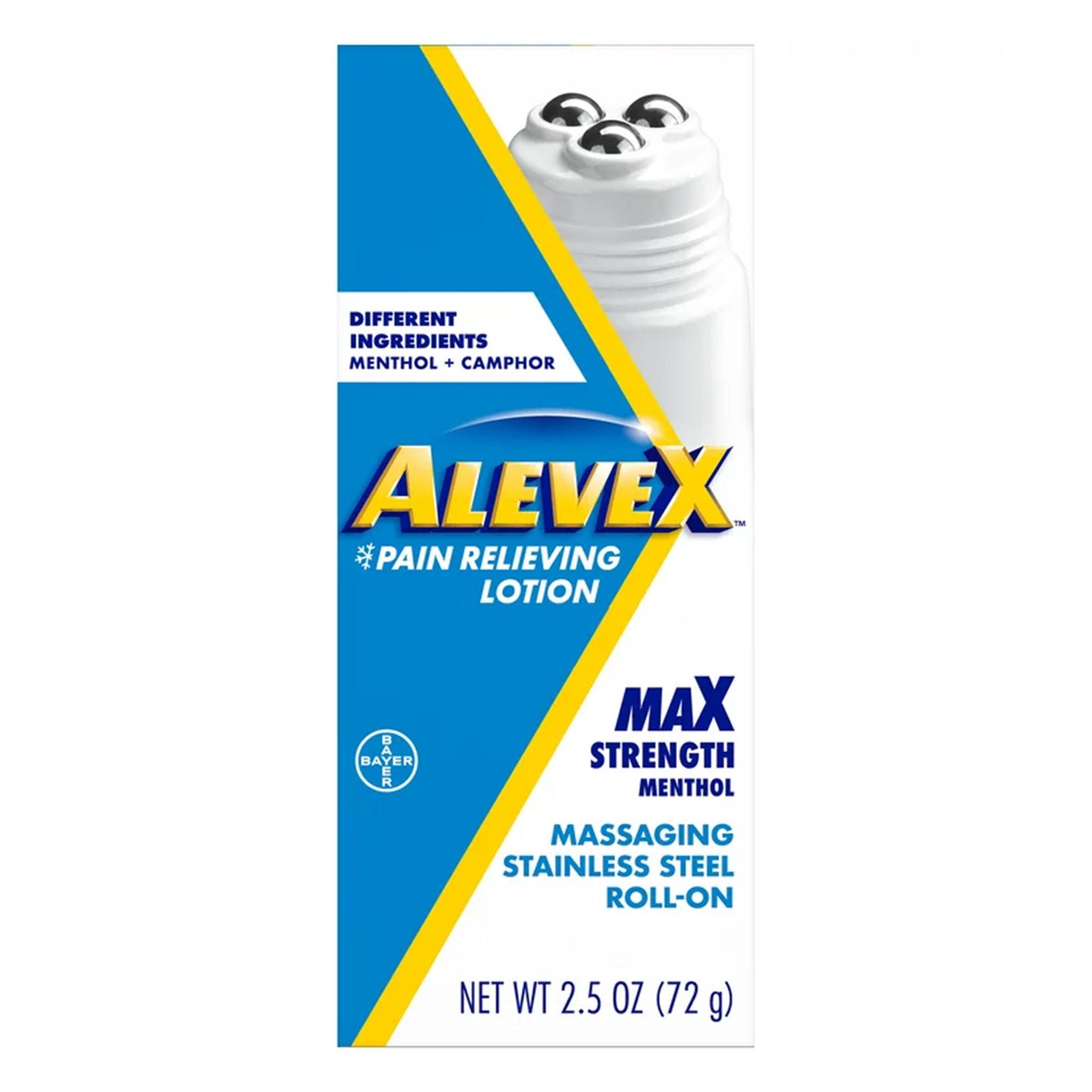 Aleve X Pain Relieving Lotion Max Strength Menthol, 2½-ounce roll-on bottle