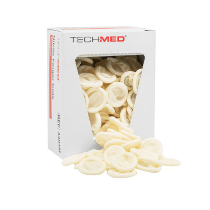 Tech-Med® Nitrile Finger Cots, White