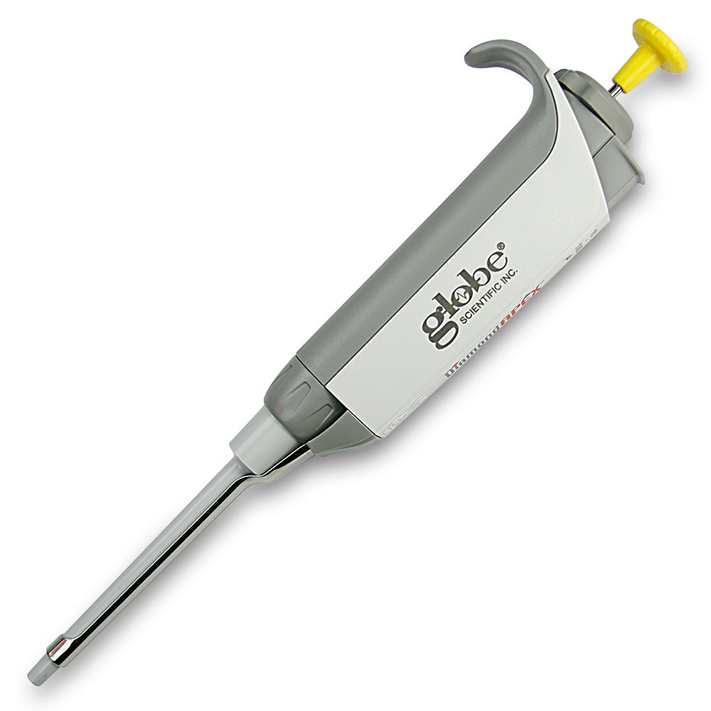 Fixed-Volume Single-Channel Pipettes, Fully Autoclavable — 2.5 µL to 10 mL, Each | Globe Scientific