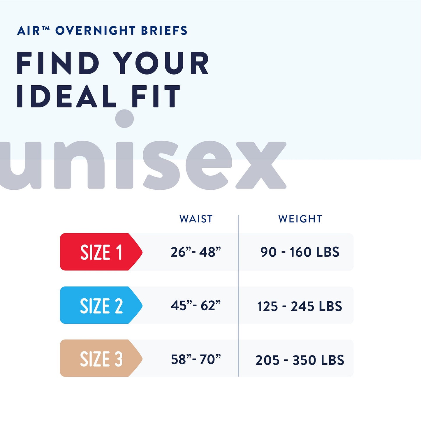 Prevail Air™ Overnight Briefs Overnight Absorbency, Size 1